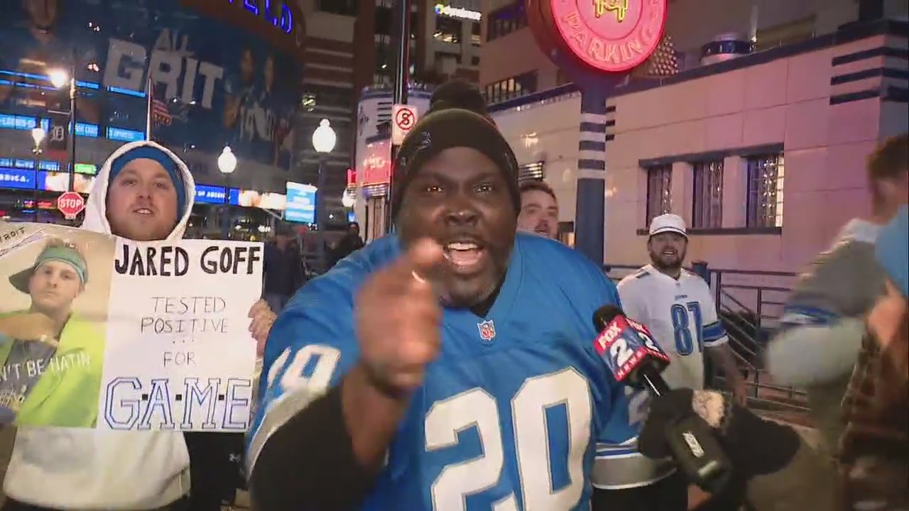 Detroit Lions fans react to tonight's win