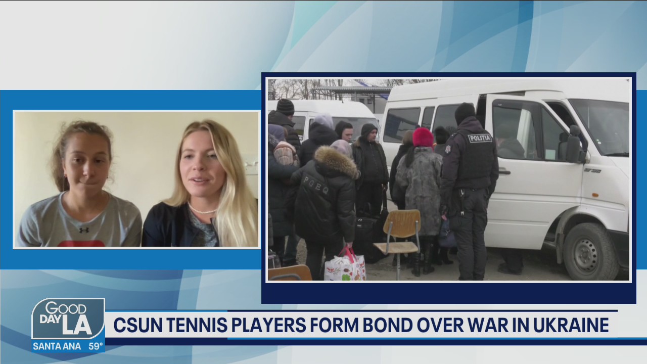 CSUN tennis players form bond over war in Ukraine
