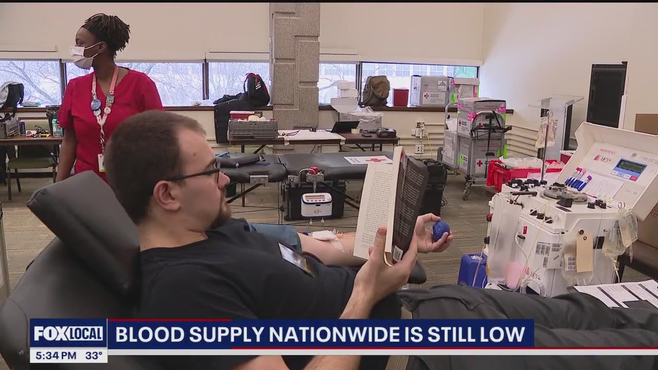 Winter weather is impacting the dangerously low blood supply, says Red Cross