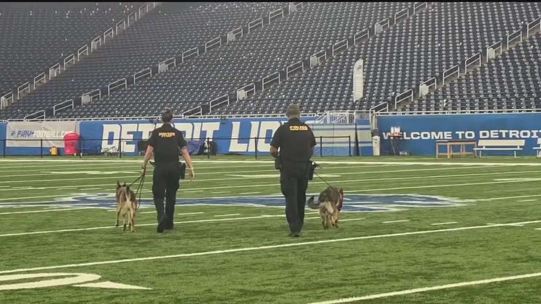 Meet the K-9 units keeping Detroiters safe at Ford Field