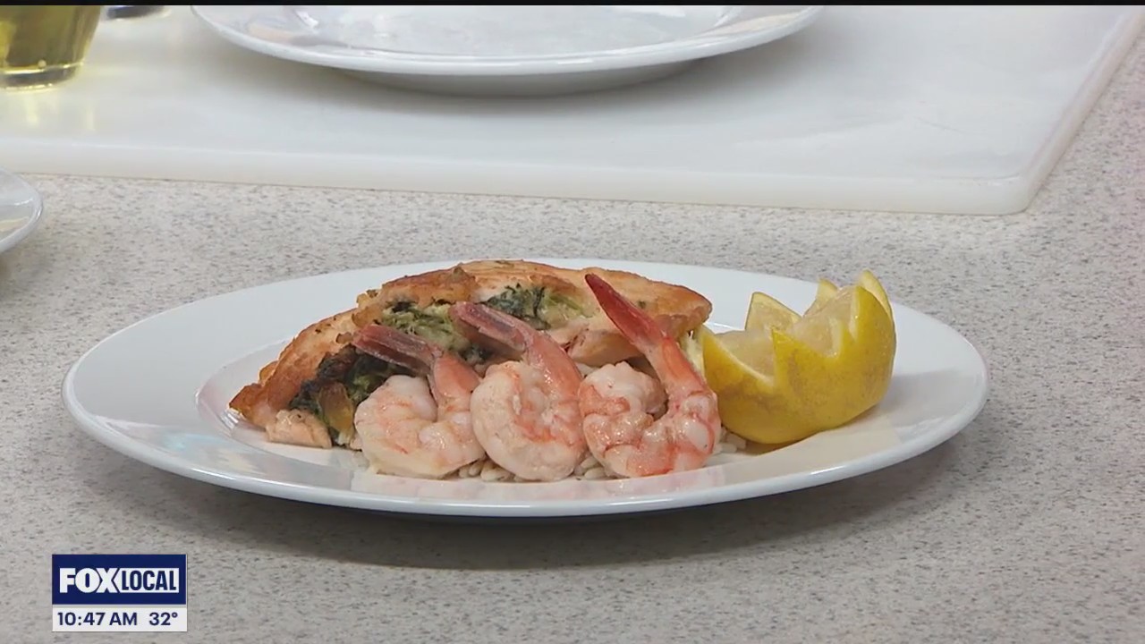 Making royal stuffed salmon with SAVOY