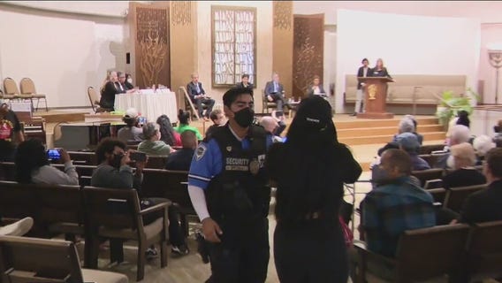 Forum discussion on homelessness with LA mayoral candidates gets cut short