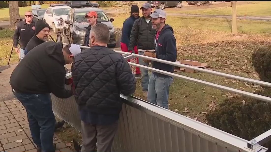 Bloomfield Township PD build ramp for resident with ALS