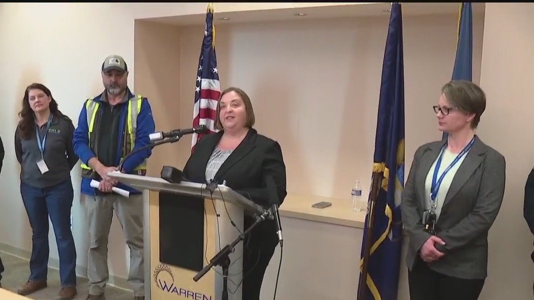 Officials investigating mysterious spill in Warren creek