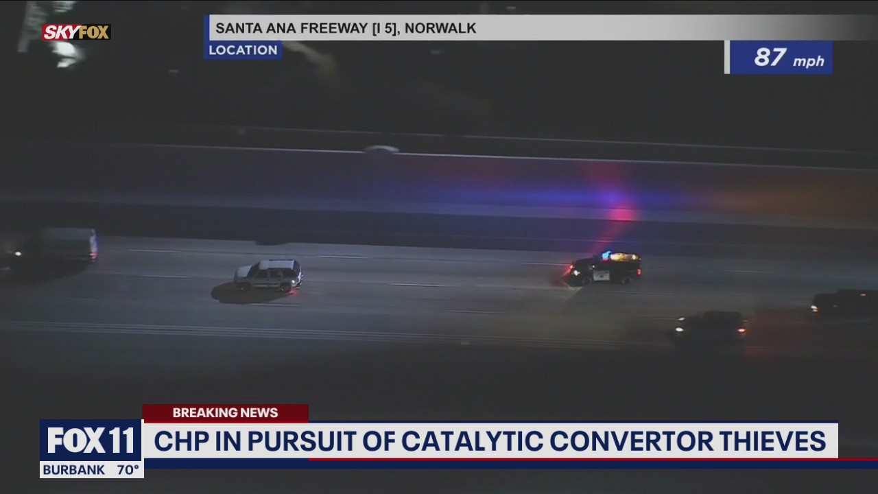 Police Chase: Suspected catalytic converter thief leads CHP on pursuit across OC