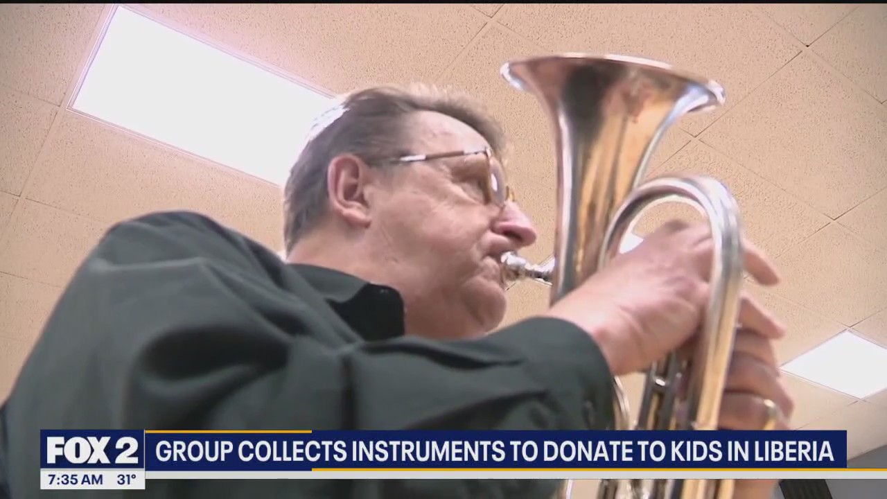 Group collects instruments to donate to kids in Liberia.