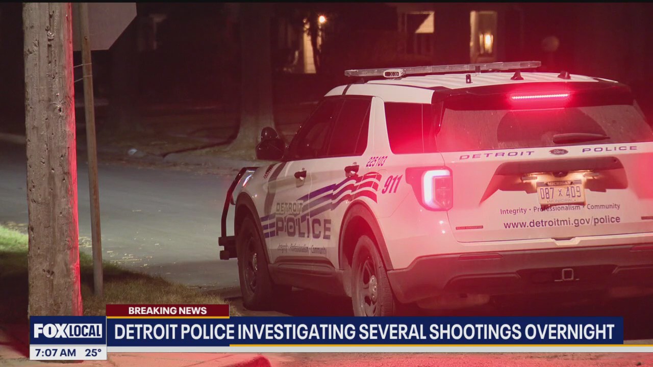 Detroit police respond to numerous possible shooting scenes overnight