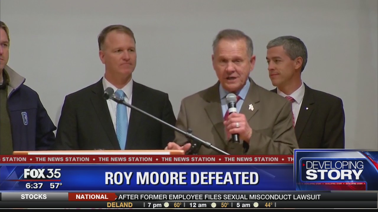 Roy Moore defeated in Alabama