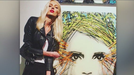 Ukrainian street artist based in Los Angeles protests against Russian invasion