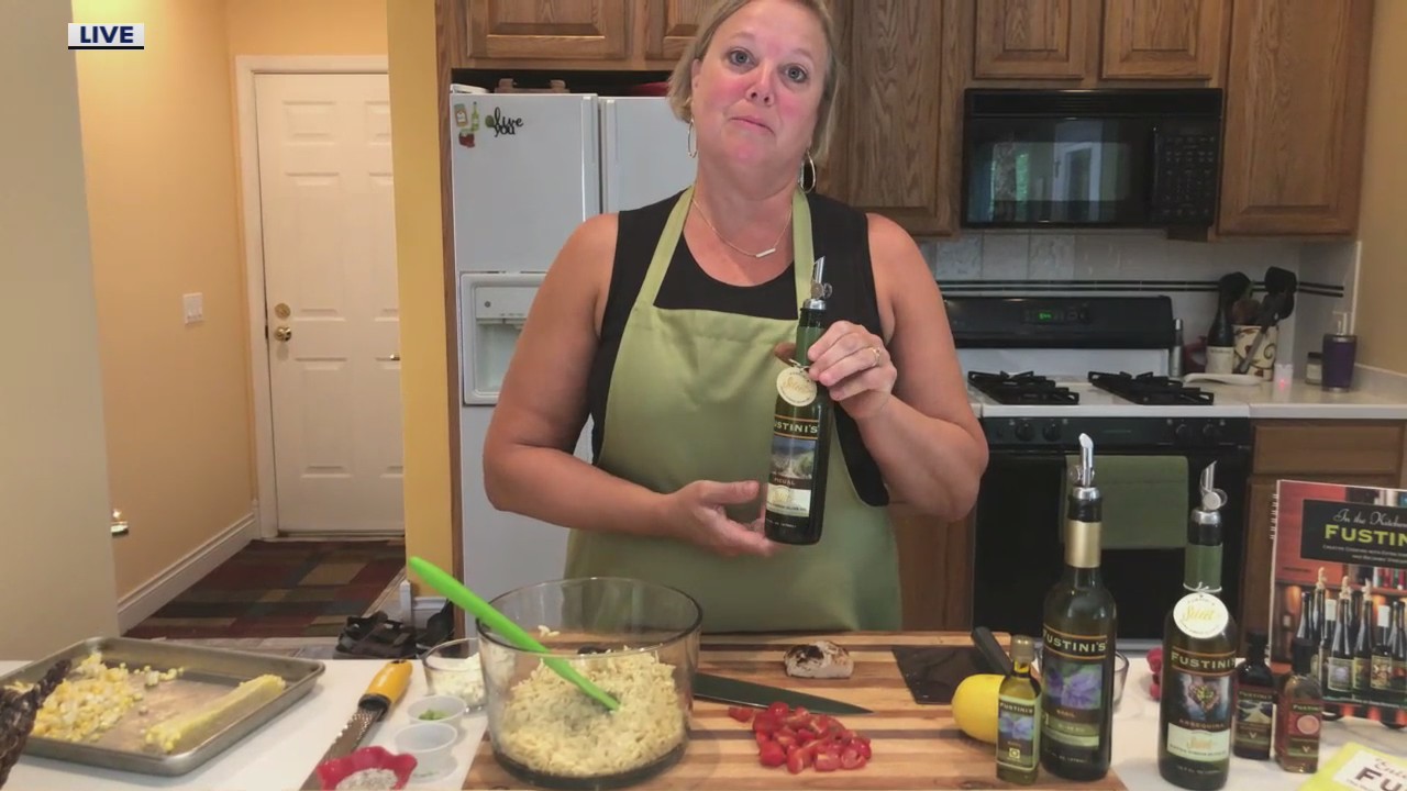 Summer Orzo Salad using Fustini's oils and vinegars