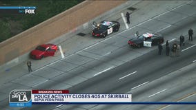 Police activity closes 405 at Skirball