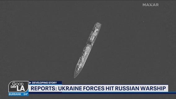 Reports: Ukraine forces hit Russian warship