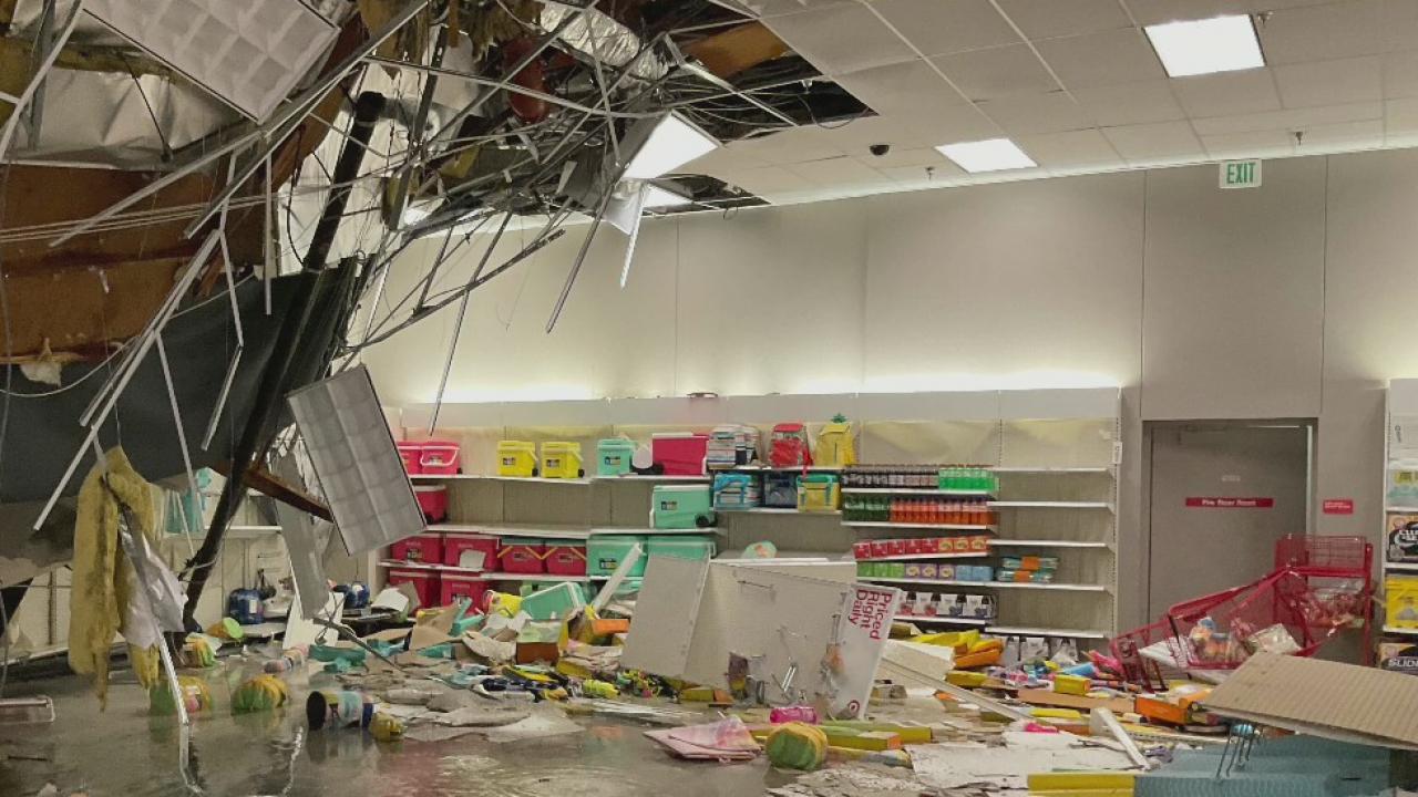 Target store in Alhambra significantly damaged after roof collapse
