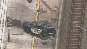 3 CHP officers injured in fiery crash