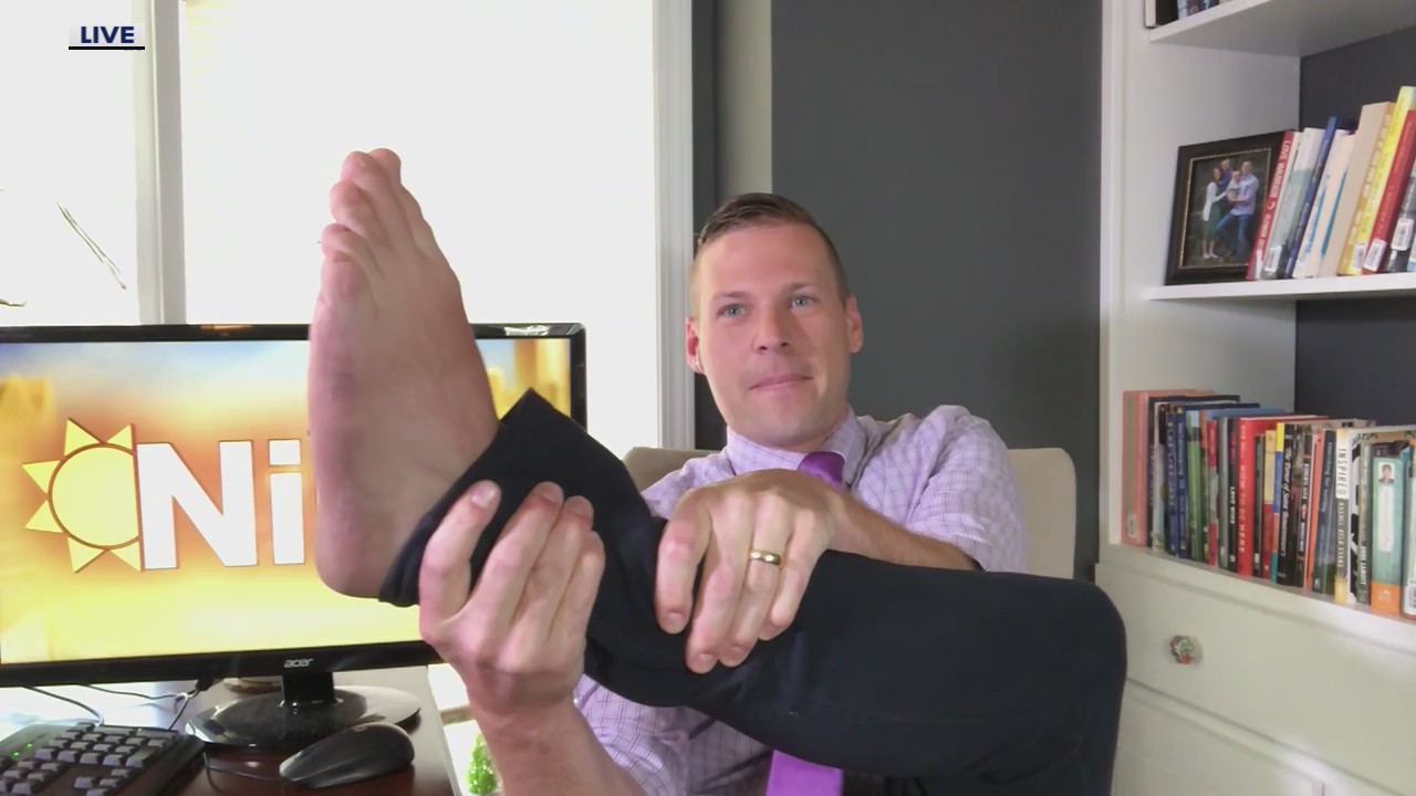 Keep your feet to yourself Derek!