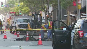 Major gas leak near 3rd Street Promenade in Santa Monica shuts down roads