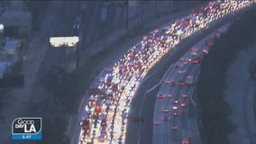 Two semis collide in Fontana