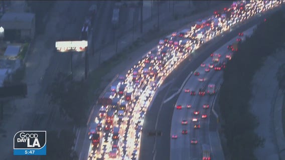 Two semis collide in Fontana