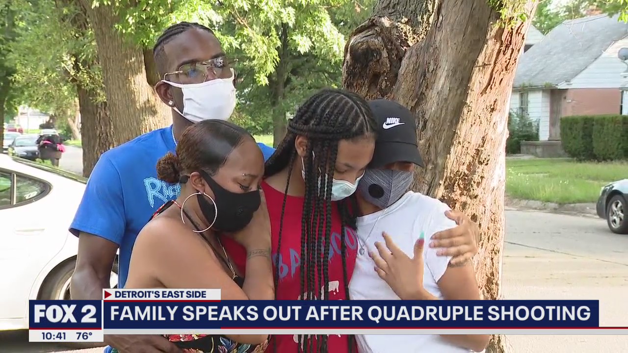 Family speaks out after quadruple shooting in Detroit
