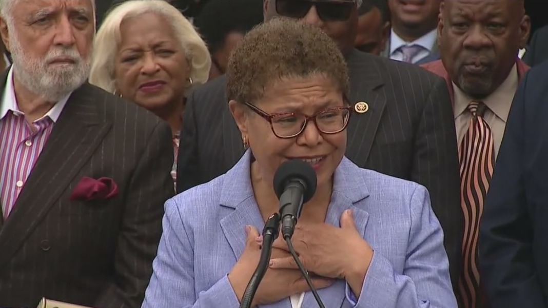 Rep. Karen Bass reacts to leaked document suggesting possible end to Roe v. Wade