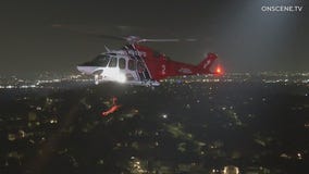LAFD rescues man who fell down embankment