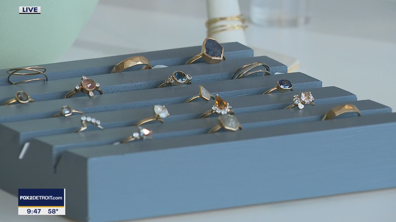 You can design your own jewelry at Elaine B Jewelry in Ferndale