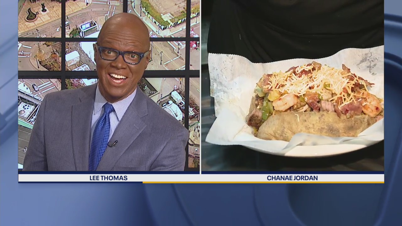 The most loaded baked potato ever from Southfield's Lillie Bell's