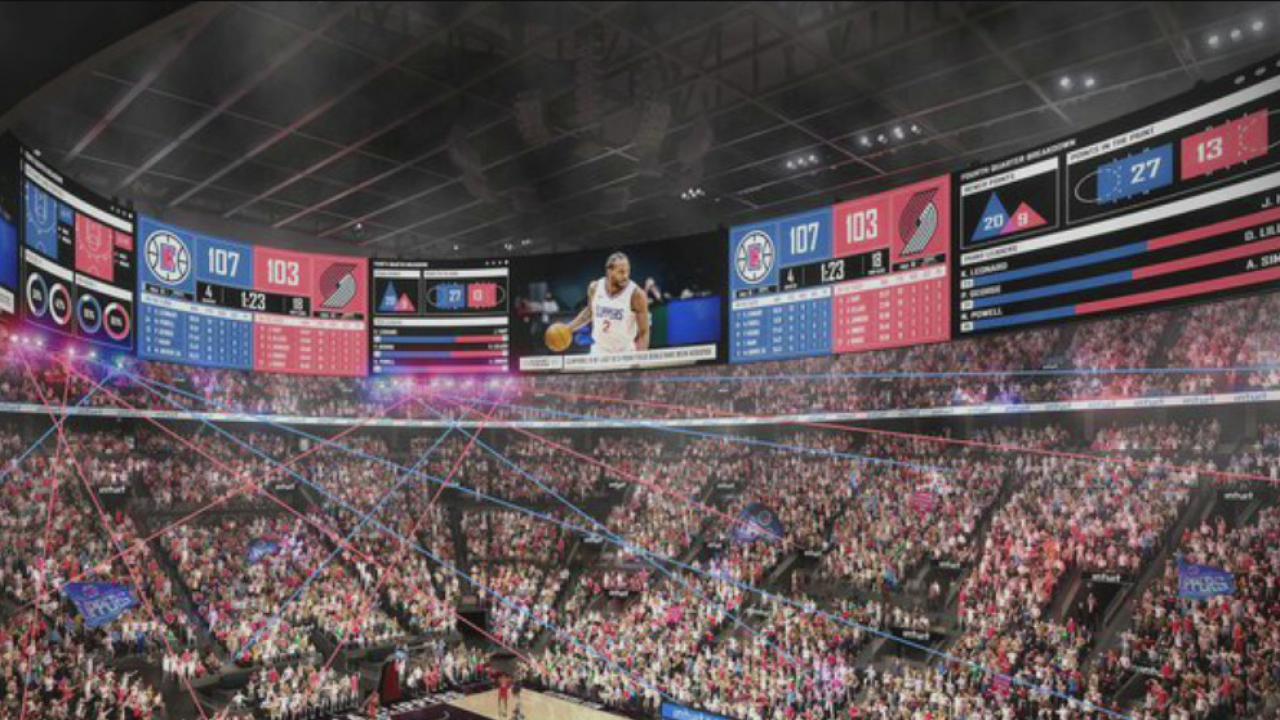 LA Clippers preview massive scoreboard for new arena