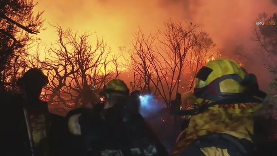 Coyote Fire: Wildfire burns part of Hollywood Hills near Universal Studios