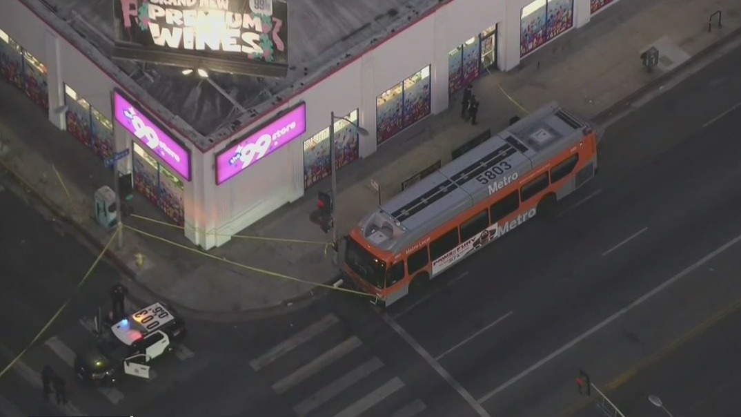 Manhunt for suspect who fired gun inside LA Metro bus in Hollywood