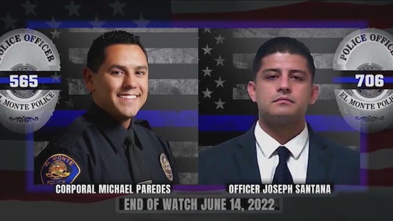 Remembering El Monte police officers: Emotional tributes continue to take place in honor of 2 slain cops