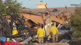 Massive explosion destroys Victorville home