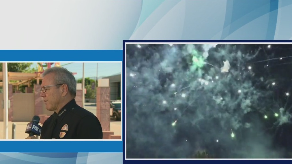 LAPD Chief Michel Moore discusses illegal fireworks anonymous buyback event
