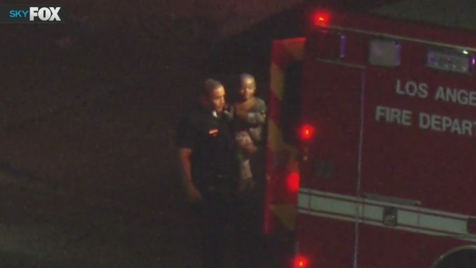 Child rescued after police chase in Los Angeles