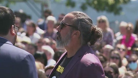 Biden gun control speech interrupted by father of Parkland shooting victim