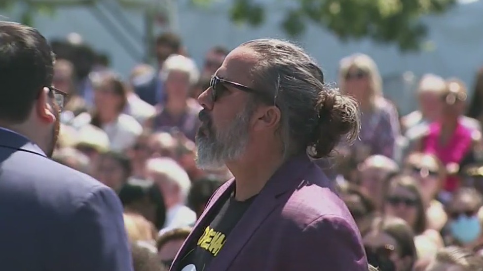 Biden gun control speech interrupted by father of Parkland shooting victim