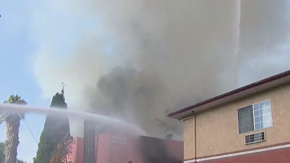 Fire erupts inside historic Hollywood theater