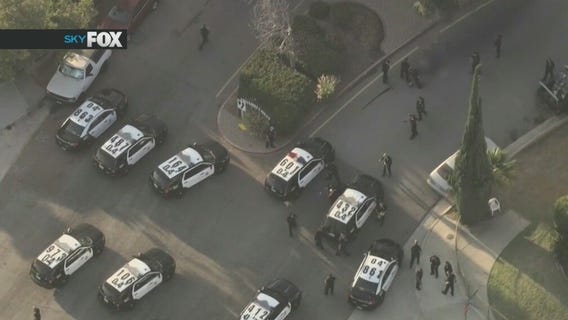 Police chase ends in shooting in South Los Angeles area