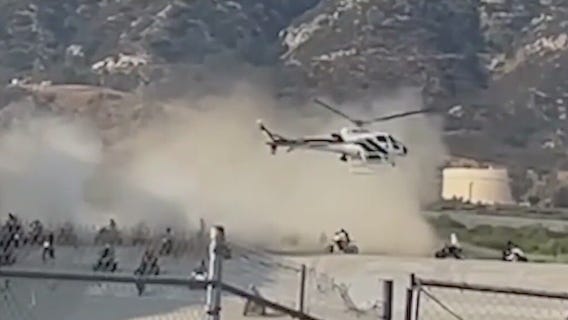 Video captures sheriff chopper?s close call with ATV riders