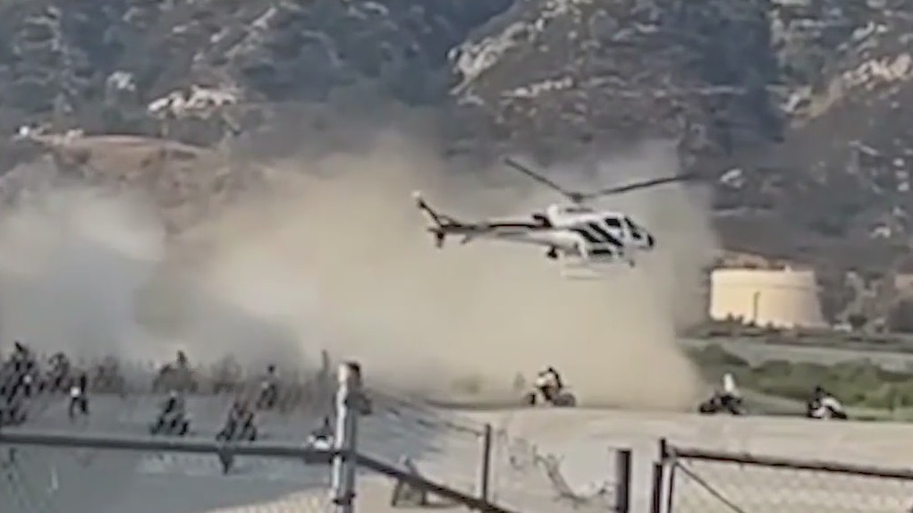 Video captures sheriff chopper?s close call with ATV riders