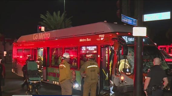 3 injured after hit-and-run crash involving Metro bus