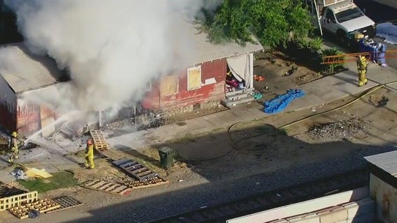 Crew up in SkyFOX alerts authorities of house fire in Pomona