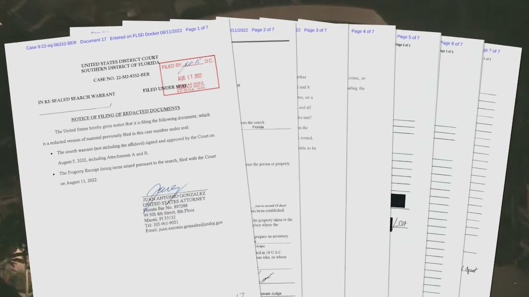 Trump Raid: Classified files among items confiscated from Mar-a-Lago