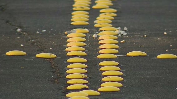 Street takeovers crackdown: Compton installs city's first set of Botts' Dotts