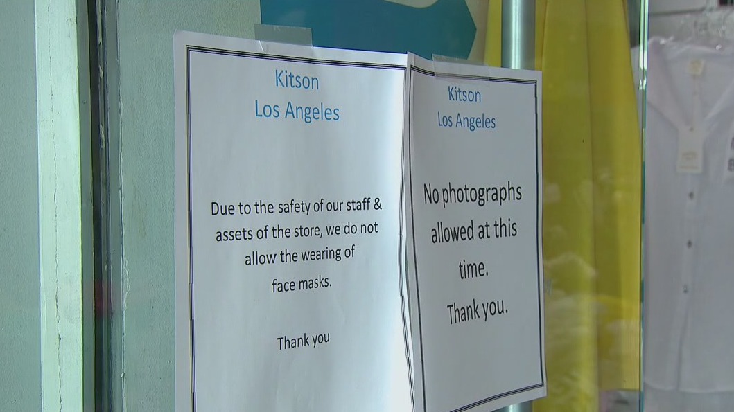 Rash of robberies prompt Beverly Hills store owner to take down indoor masks