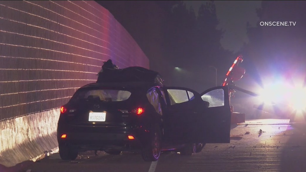 Man walking on freeway killed in Granada Hills