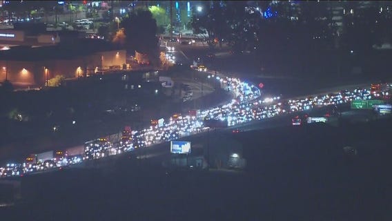 Fuel spill, fire snarls traffic on 710 Freeway