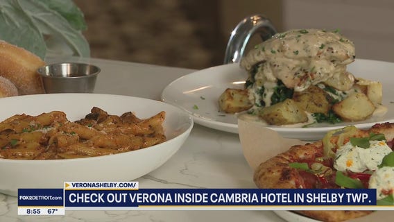 Verona offers inspired Italian dishes inside the Cambria Hotel in Shelby Township