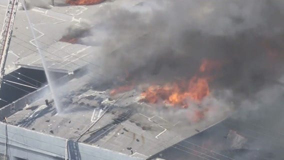 Massive fire burns several Boyle Heights businesses