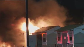 Fire destroys, damages 22 tiny homes for vets in West LA